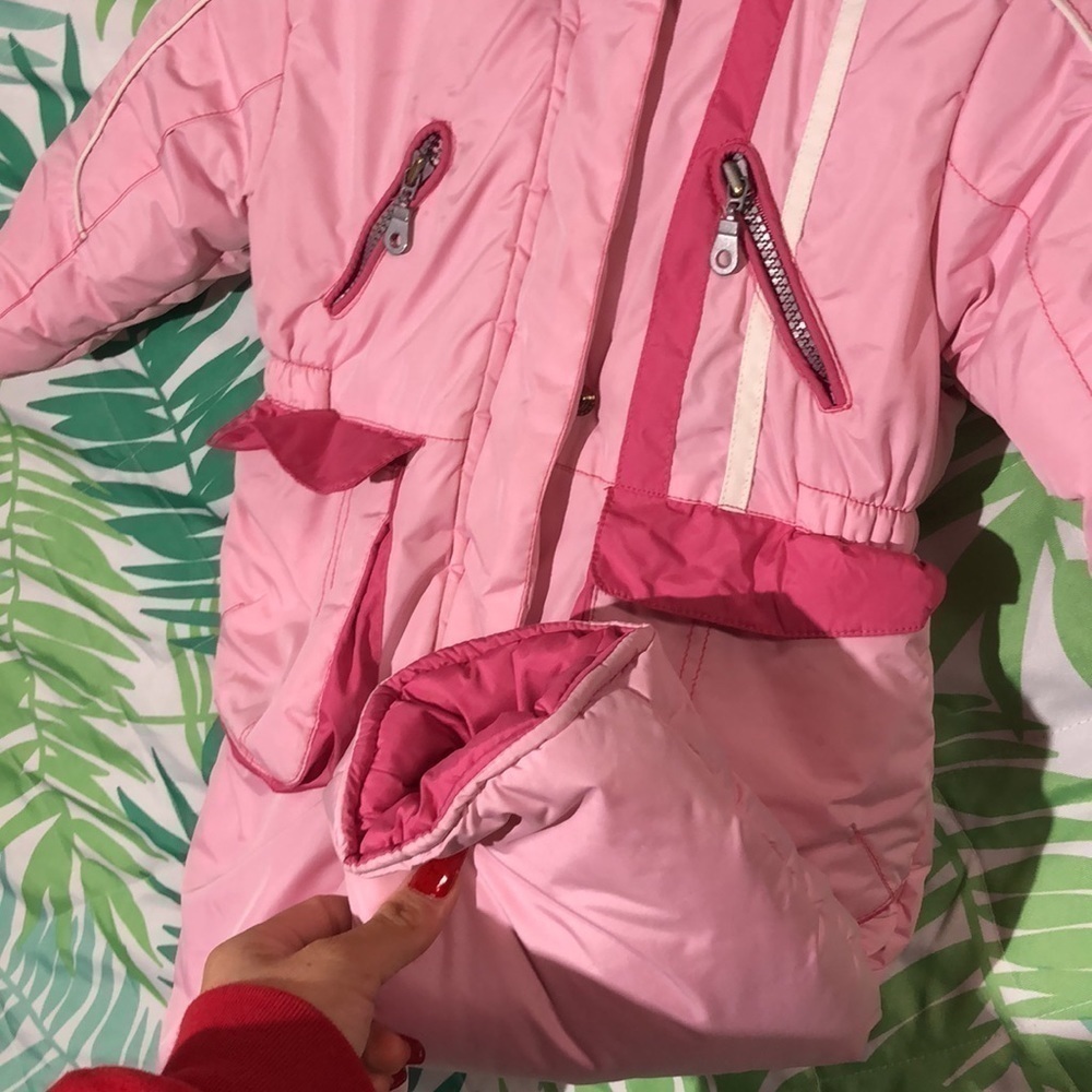 Oviesse fagottino one piece snowsuit 12 months pink with gloves - Picture 5 of 14